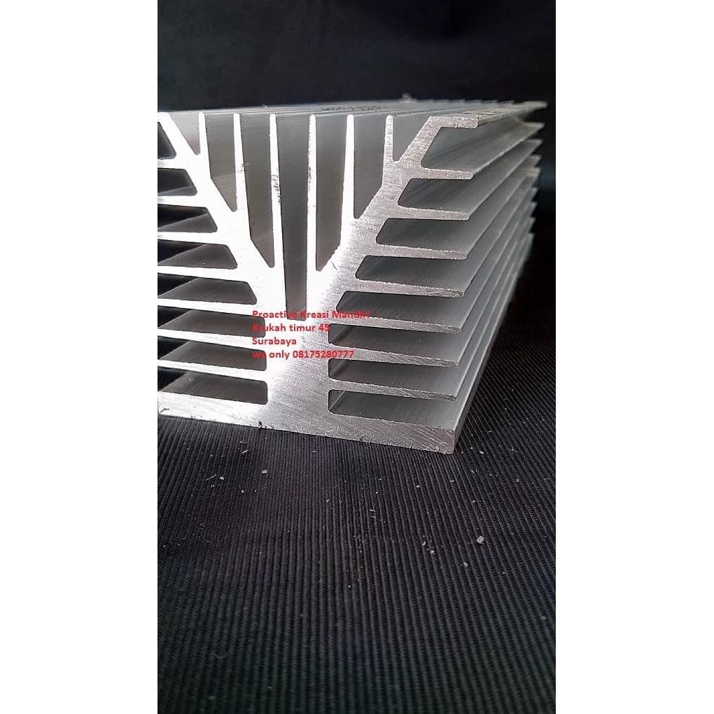 Pendingin power sanken p 20cm type Balok sirip Heatsink aluminium