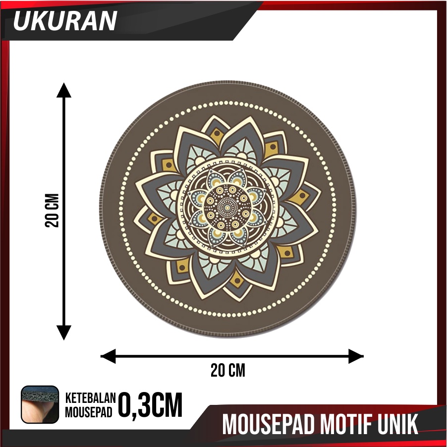 VINTAGE MOUSEPAD Anti Slip Bulat Comfast Mouse Pad Desain Vintage Keren Murah