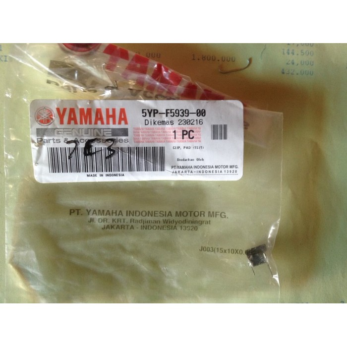 Clip Pad  Kuku Klep Jupiter MX 5YP-F5939-00 Ori Yamaha