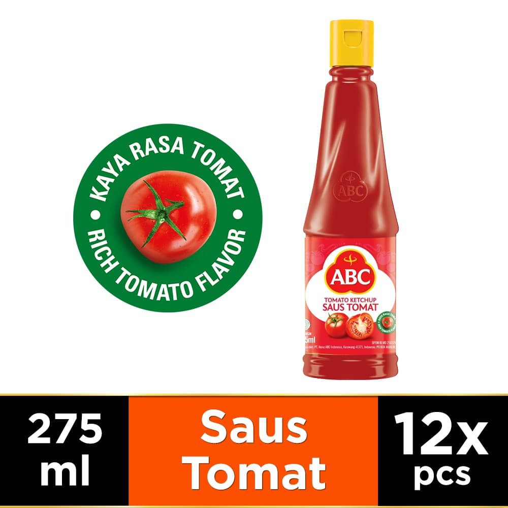 

PROMO ABC SAUS TOMAT 275 ML - MULTIPACK 12 PCS TERMURAH