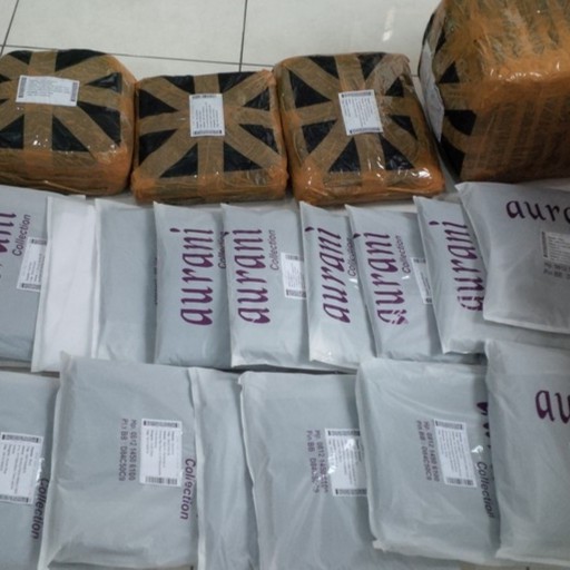 Celana Kerja Bahan Size M | Celana Kerja Pinggang Karet | Celana Bahan Syakira Karet