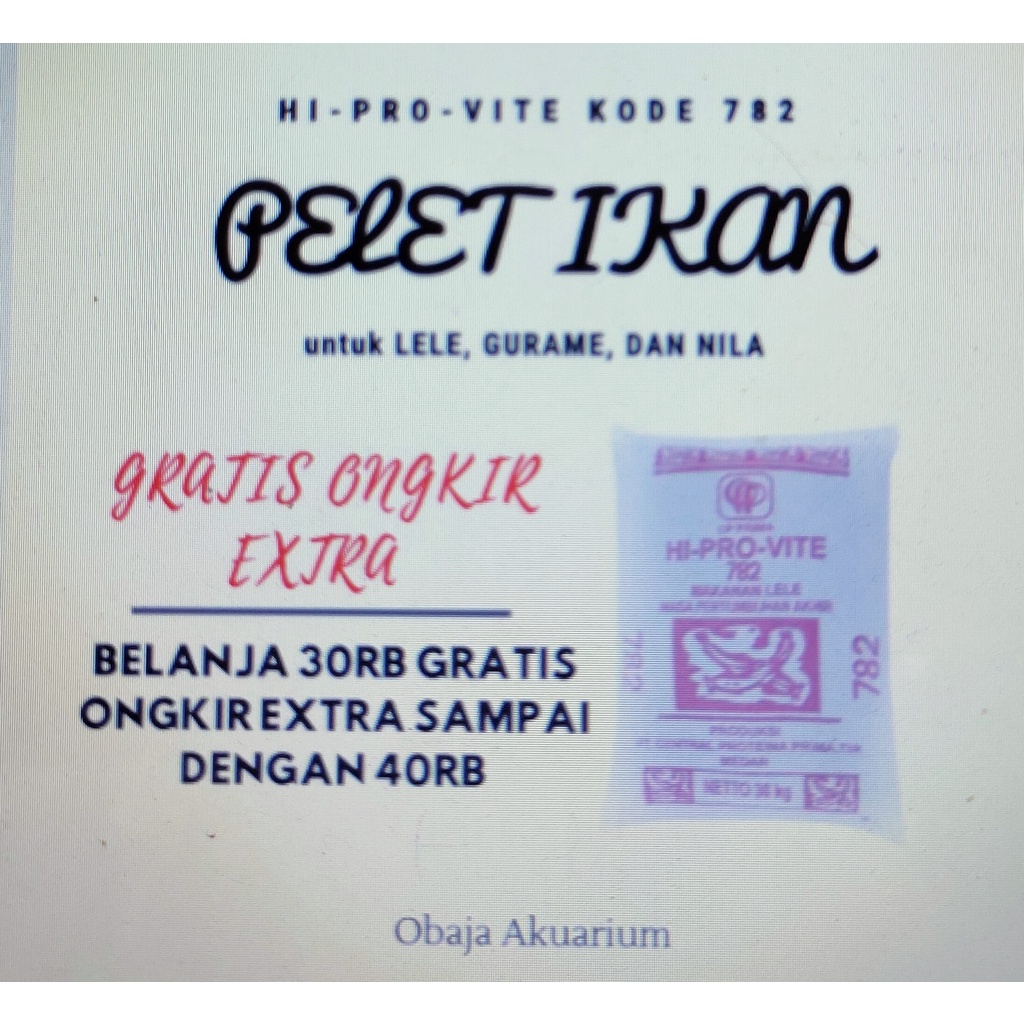 Pelet, Pakan, dan Makanan Ikan Lele, Gurame, dan Nila 782
