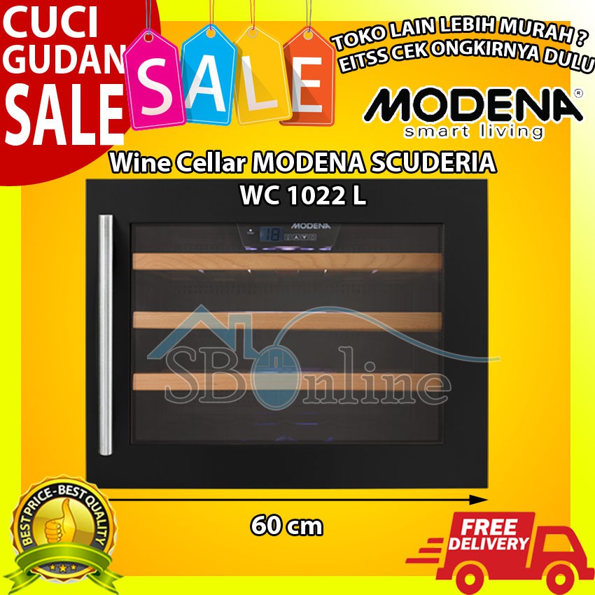 Wine Cellar MODENA SCUDERIA WC 1022 L Harga Pabrik