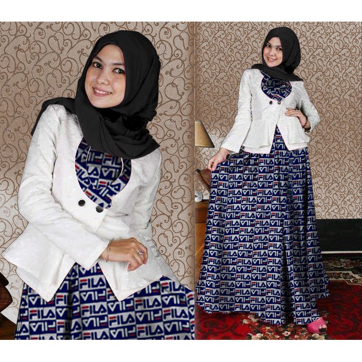 FEMMESHOPA - SETELAN BLAZER / GAMIS WANITA / BLAZER MURAH - FN SET BLAZ FILASIA