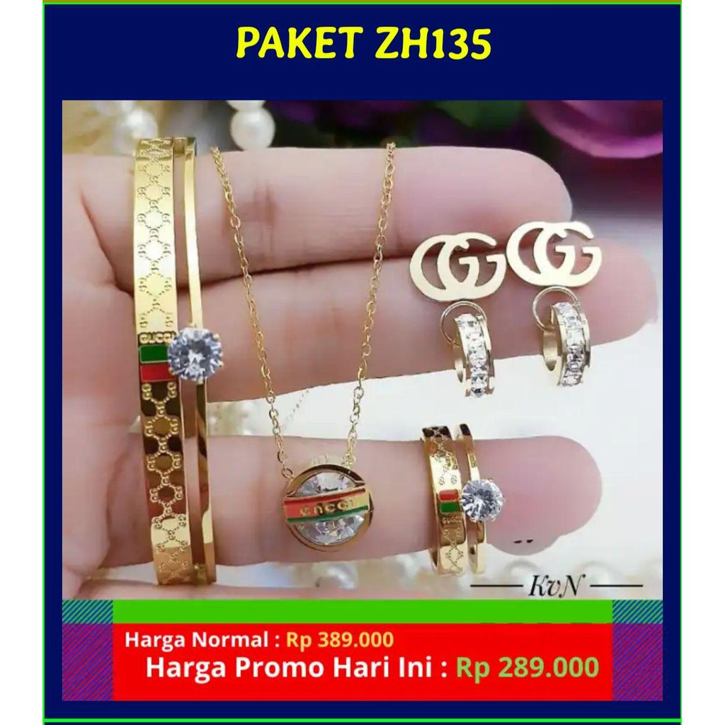 Perhiasan Titanium 1 set ZH185