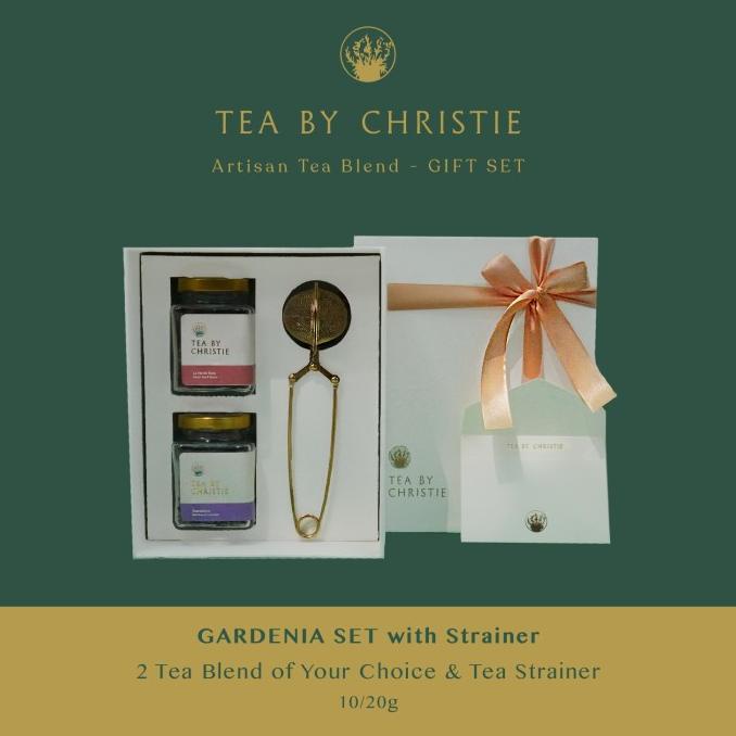 

[COD] ARTISAN TEA GIFT SET Gardenia - Gold Strainer [COD]