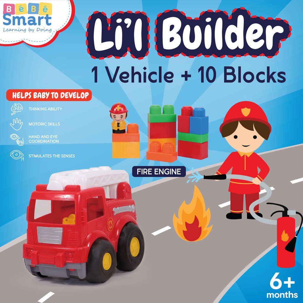 Bebe Smart Lil Builder mainan edukasi