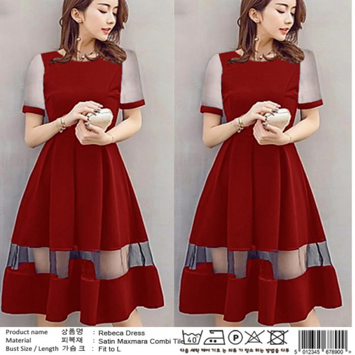 Promo Rebeca Dress Lexoir Baju Grosir Tanah Abang
