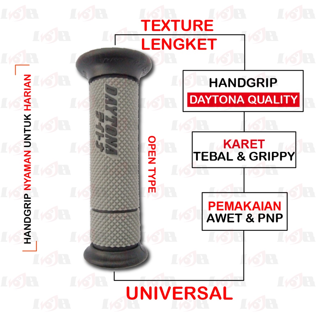 Handfat Road Race Daytona Karet Handgrip Handle Gas Motor Universal Variasi Racing Dual Compound