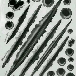 Jual Stiker import! Sticker lubang peluru besar & cakaran u/ mobil ...