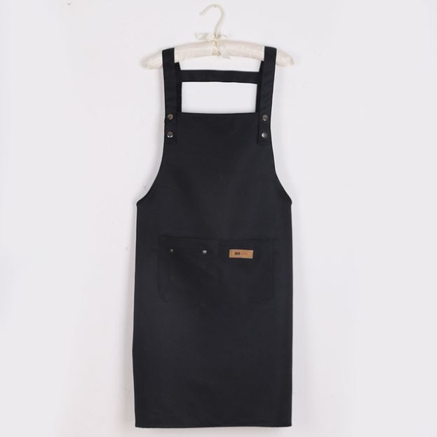 Apron Celemek cotton Barista Masak Kitchen Chef Barbershop waterproof