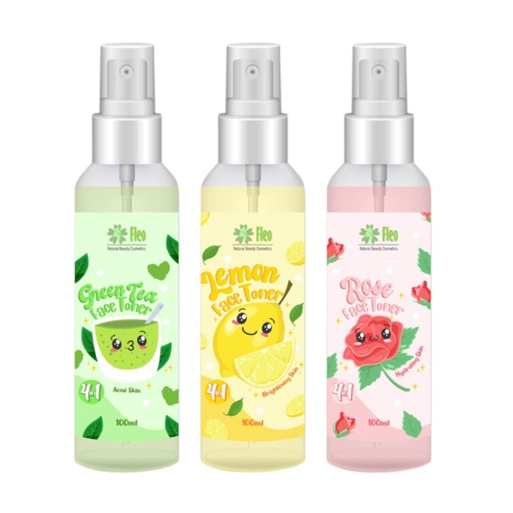 GEN - Face Toner Fleo 4in1 100ml Water Spray Face Mist BPOM