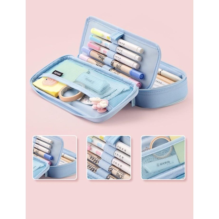 

Panache Premium Large Capacity Pencil Bag Pencil Case Tempat Pensil 085