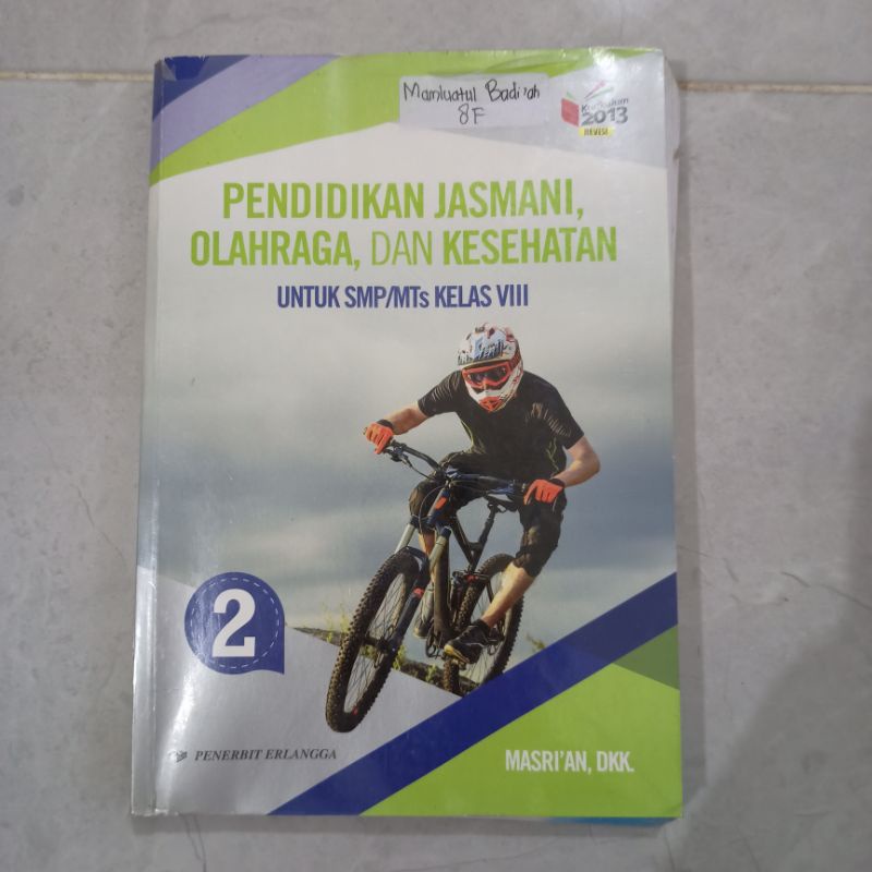 Buku Paket Erlangga PJOK Kelas 8 SMP