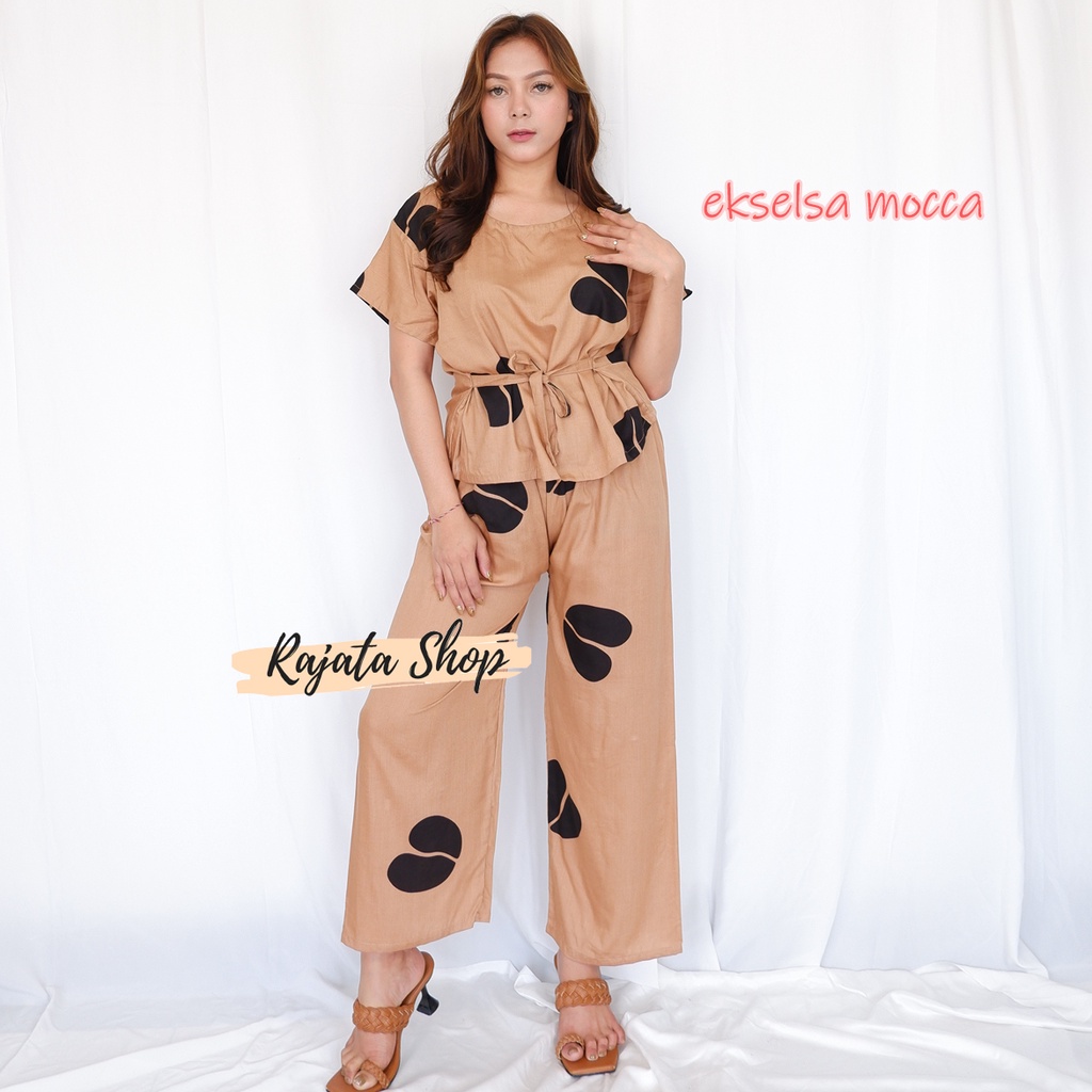 DASTER SETELAN BABYDOLL-BD EXSELSA MOCCA
