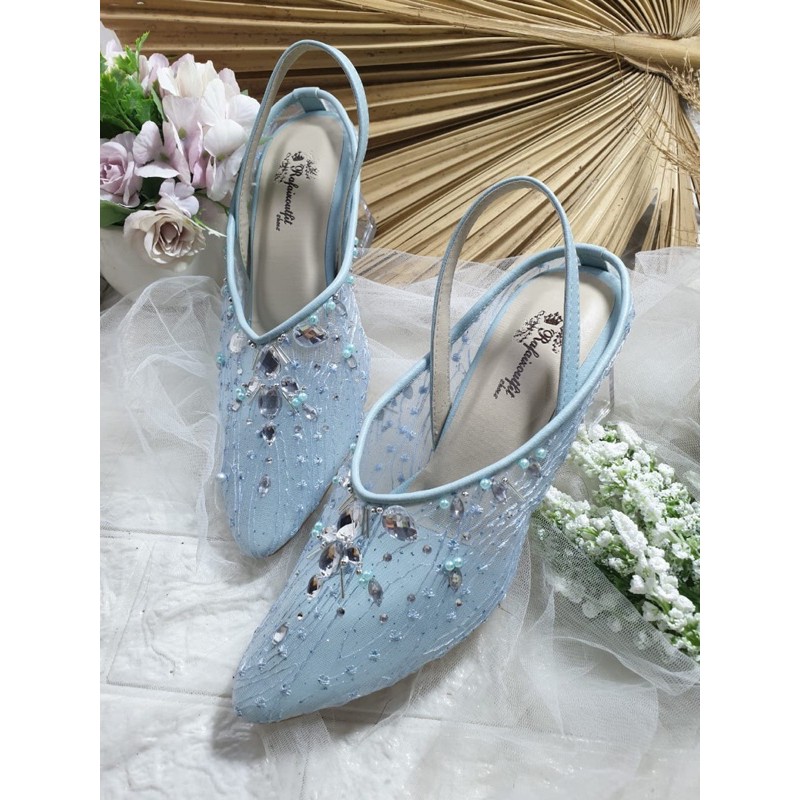 Laura babyblue tinggi 7cm kaca