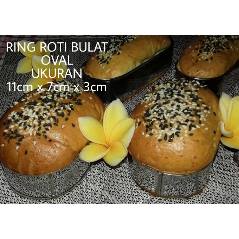 Cetakan Roti Ring Roti Oval / Ring Roti Berbentuk Bulat Oval