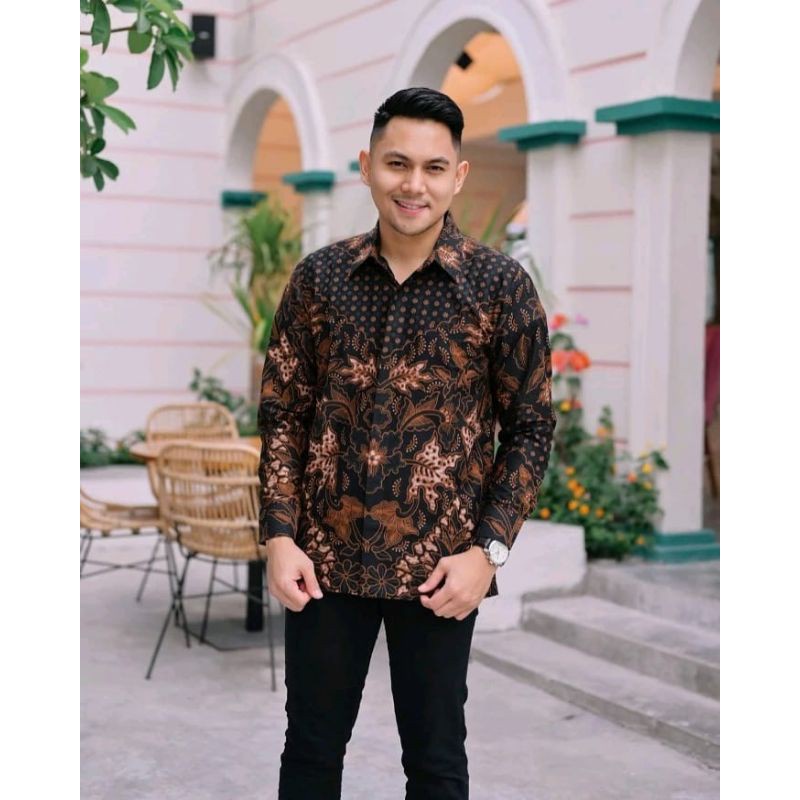 BATIK PREMIUM KASUAL / FORMAL TERBARU BATIK PRIA LENGAN PANJANG PREMIUM BATIK ORI SOLO