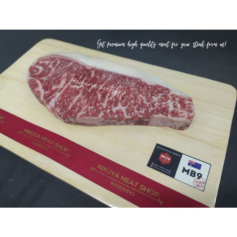 

SIRLOIN MB9+ AUS Wagyu - steak stik impor empuk