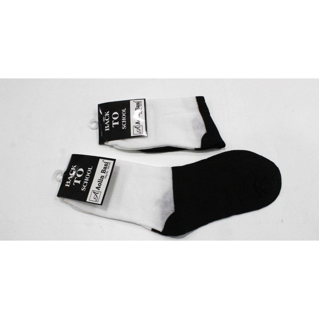 Kaos Kaki Serba 3000 / Kaos Kaki Jempol Muslim / Fashion Kaos Kaki Catur / Hitam Putih / Back to School