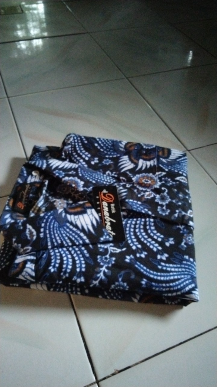 Bisa Cod Batik Danabrata Kemeja Batik Pria Lengan Panjang Motif Sayap Jagad Kode 035 Size M L Xl Xxl