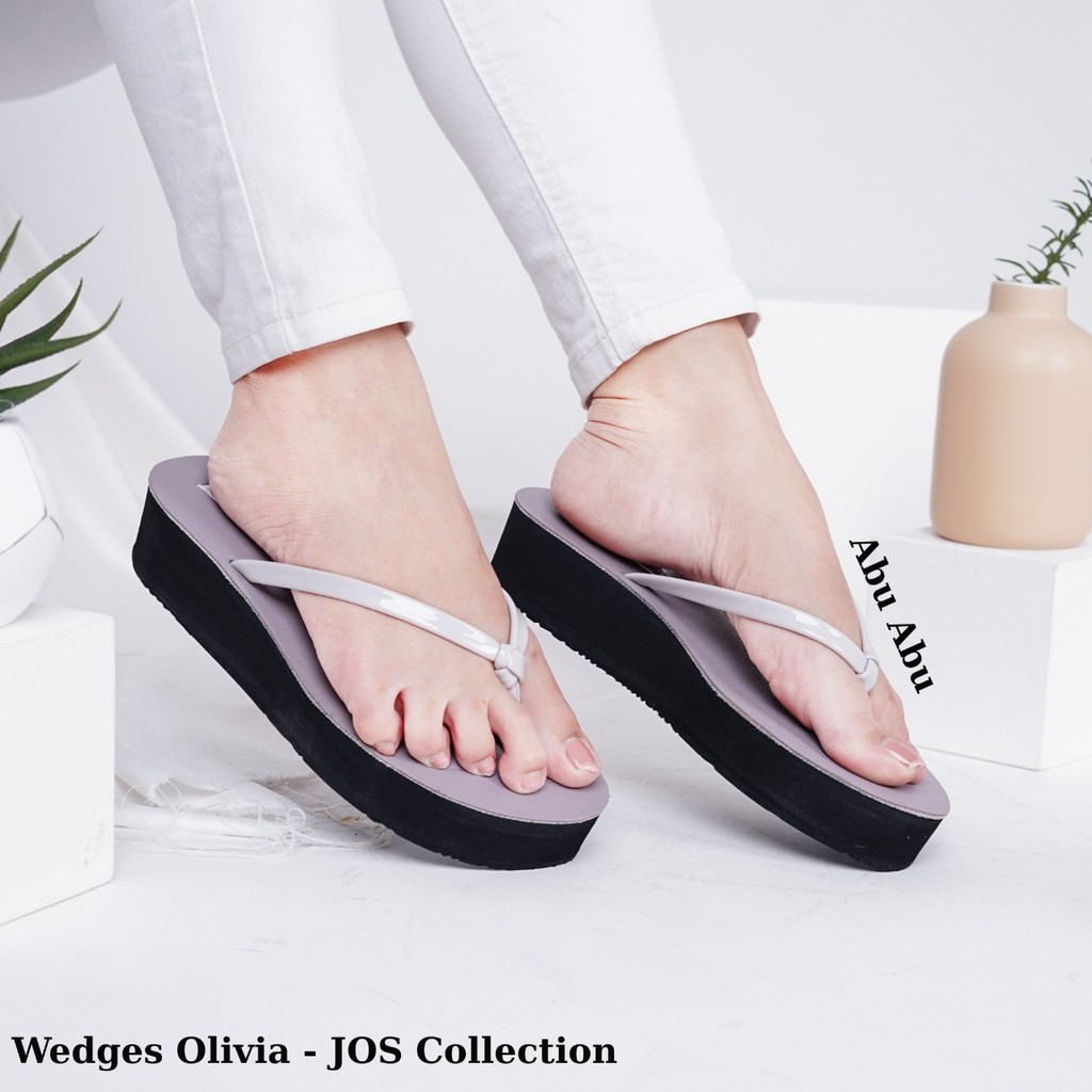 Sendal Wedges Wanita - Olivia Tinggi 4 cm by JOS Collection