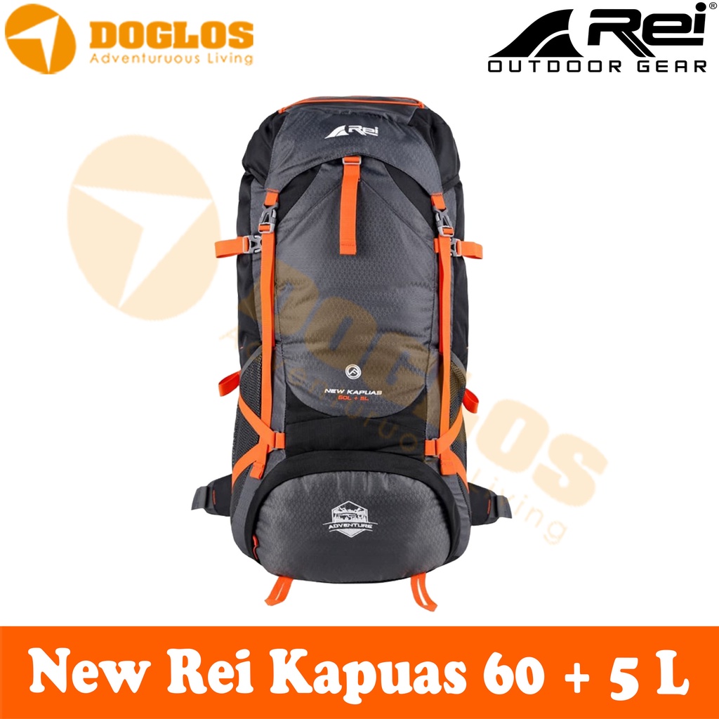 Tas Carrier Rei Kapuas 60+5L Outdoor Camping Hikking Travelling Gunung