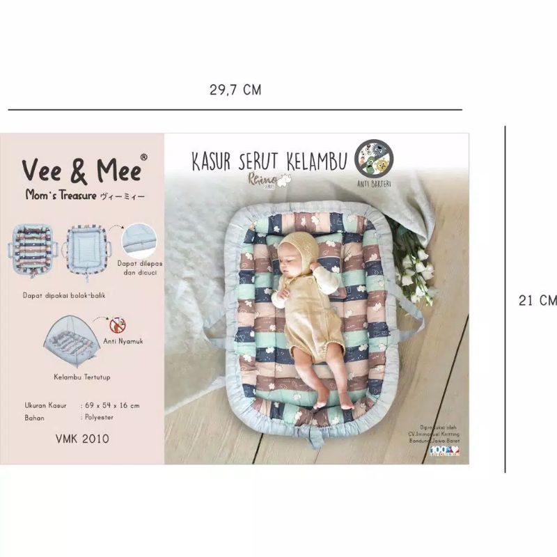 Vee &amp; Mee Kasur Bayi Serut Rhino Series