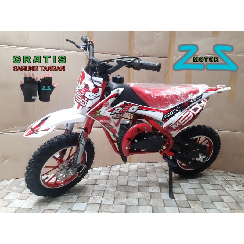 motor mini trail body crf 150 RX50 49cc mesin rumput / mesin tarik