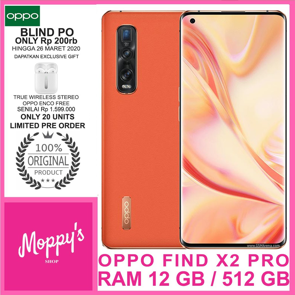 OPPO FIND X2 PRO RAM 12GB ROM 512GB GARANSI RESMI OPPO PRE ORDER