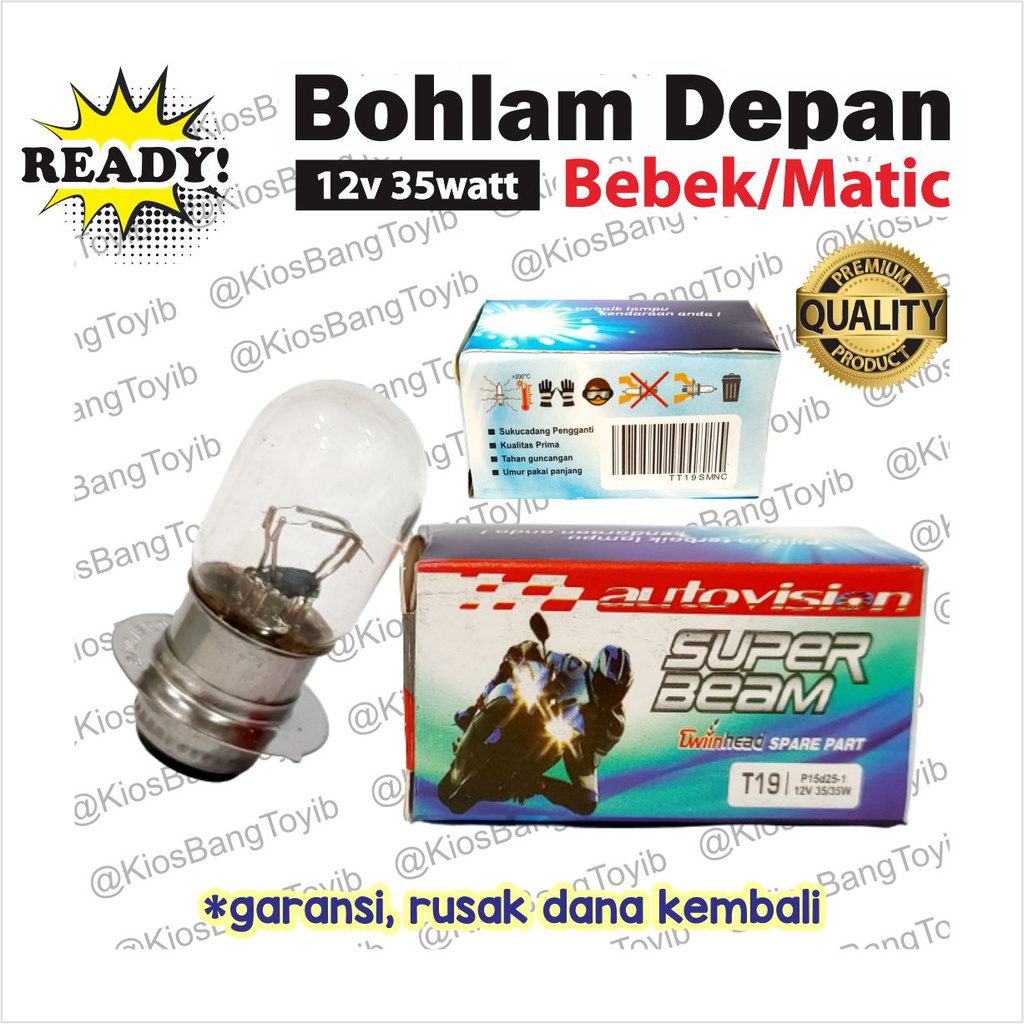 Bohlam Dop Lampu Depan 12V 35W Grand/Vario/Beat/Supra X/Karisma/Revo/Mio/Jupiter Z&quot;𝐅𝐮𝐣𝐢𝐬𝐡𝐢𝐧&quot;