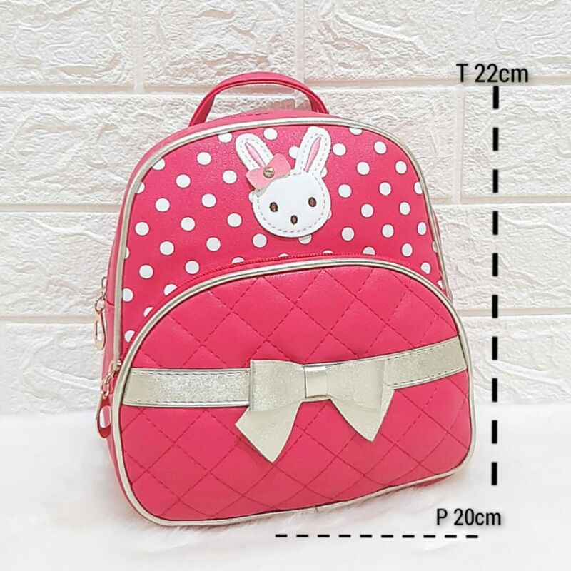 Tas Anak  Tas Ransel Anak Tas Anak Perempuan  Tas Anak Lucu Import Tas Rabbit