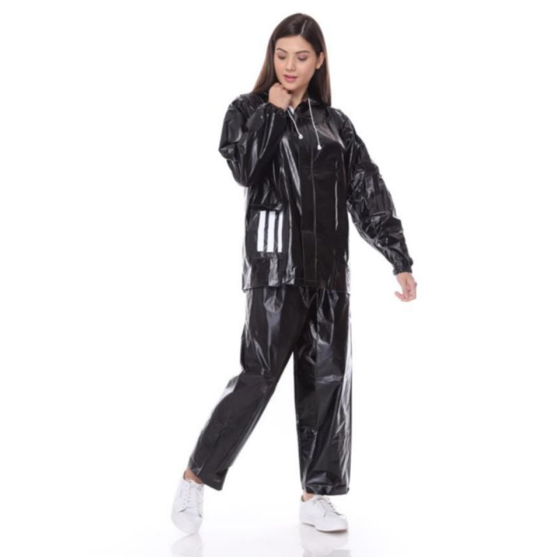 Jas Hujan Unisex Pria Wanita / Jas Hujan Bromo 3G Series 3 Setrip Di Belakang / Mantel Pelindung Hujan