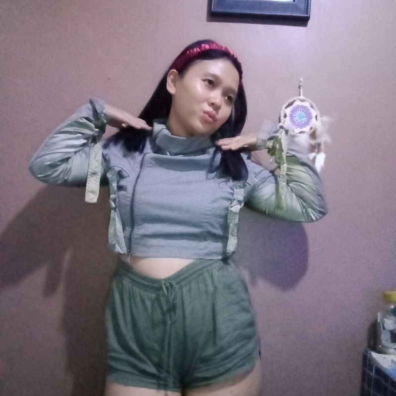 blazer || outer crop || preloved patrizia pepe