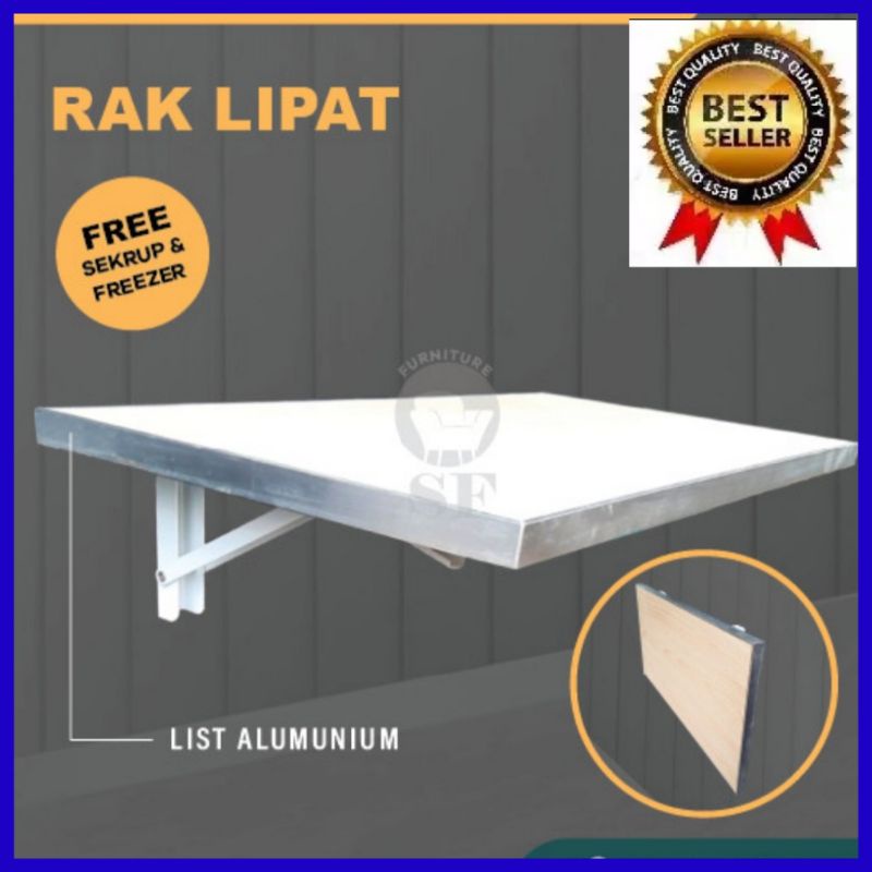 Meja Lipat Dinding/Meja Komputer/Meja Belajar/Rak Gantung/Rak Gantung Modern