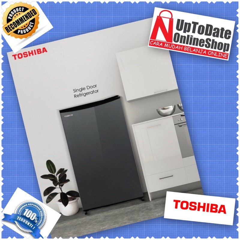 KULKAS 1 PINTU TOSHIBA GR-RD121CC-DMF(37) BIG FREEZER