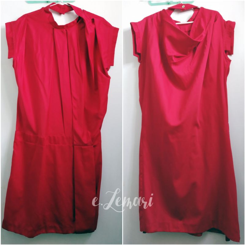 Oline Workrobe Red Dress (Preloved)