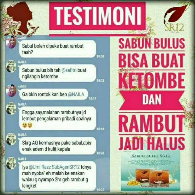 SABUN BULUS SR12/MINYAK BULUS SR12