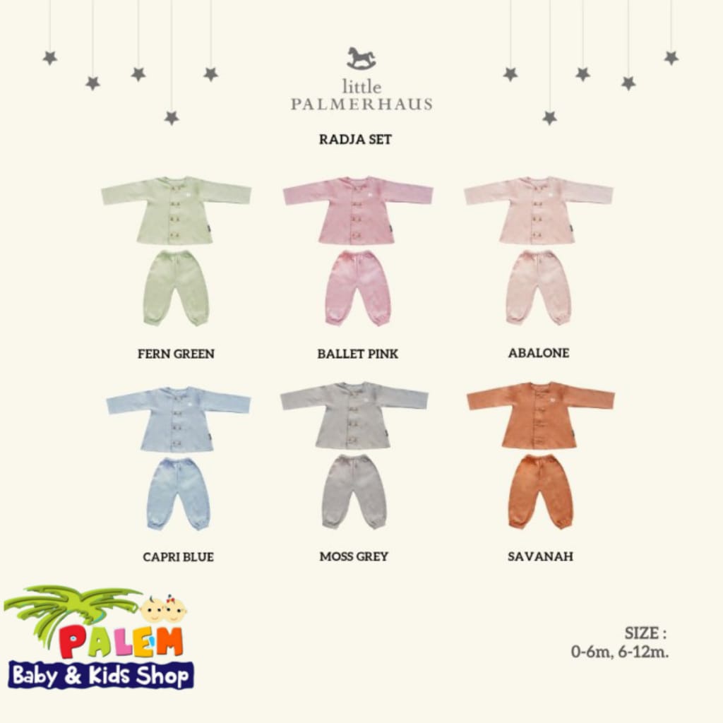 Little Palmerhaus setelan radja set/Stelan anak Unisex isi 1pcs 0-12M