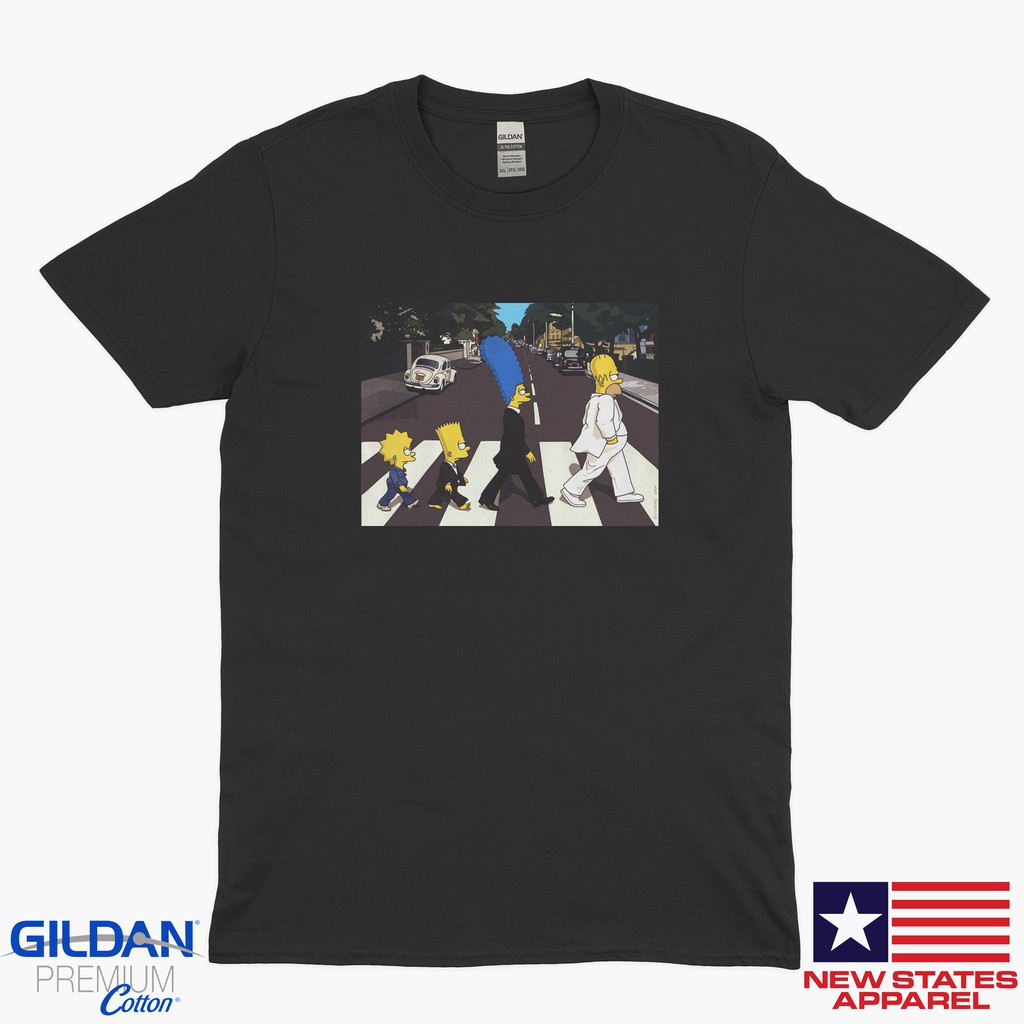 THE SIMPSONS ABBEY ROAD THE BEATLES / KAOS FILM / KAOS MOVIE / BAJU CARTOON SIMPSONS