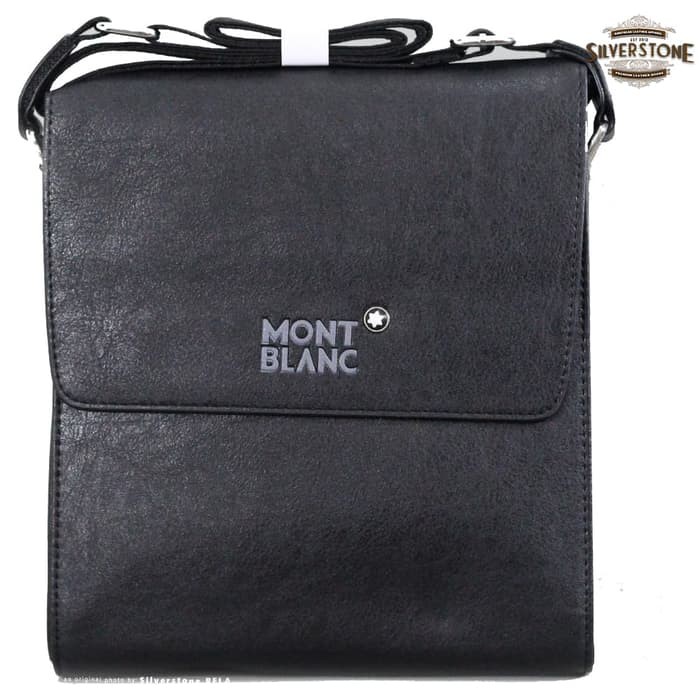 Tas Selempang Pria Montblanc Kulit Asli Import Stok Terbatas MBag-03 - Hitam