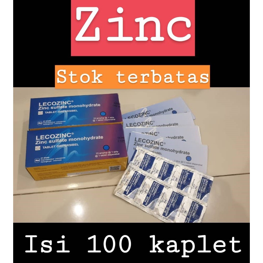 Vitamin Lecozinc 20mg Tablet dispersible Cocok diminum dengan Vit C