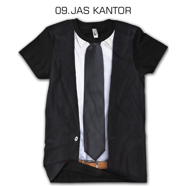 Kaos JAS KANTOR 3D Baju Anak Pakaian Dewasa Cowok cewek Kids Jaman Now Bukan Jaket Dilan