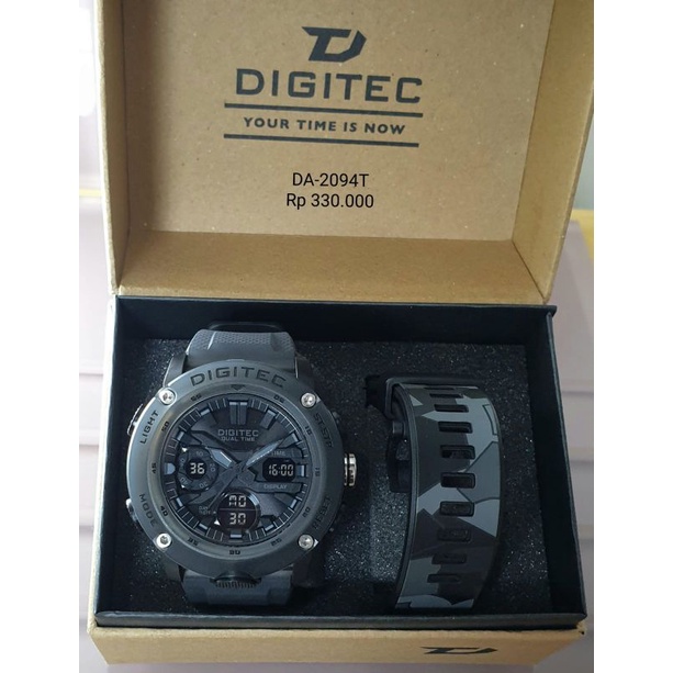 Jam Tangan Pria Digitec Original DA-2094T Tahan Air Gratis Ongkir