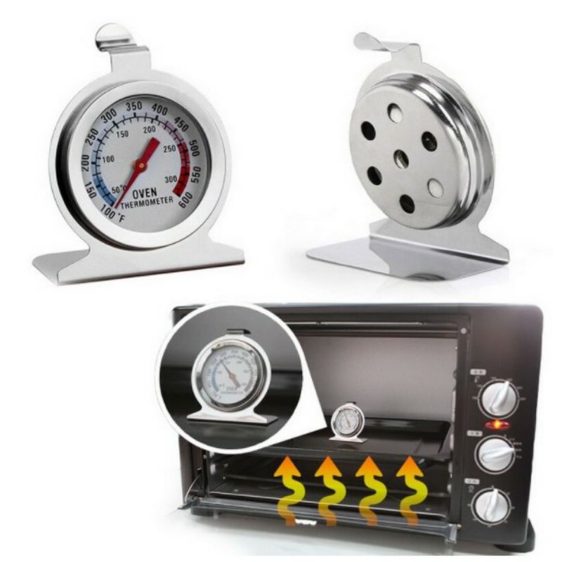 Thermometer Termometer Oven Stainless Pengukur Suhu Oven hingga 300⁰