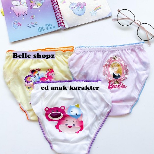 Set Isi 3Pcs Celana Dalam Anak Karakter Cd Anak MURAH Keties