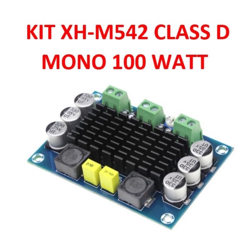 KIT POWER AMPLIFIER MONO CLASS D 100WATT XH-M542