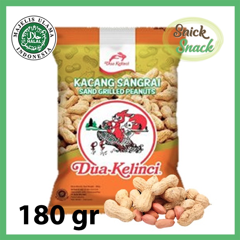 

Dua Kelinci Kacang Sangrai 180 gr Sand Grilled Peanuts