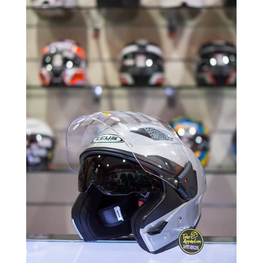 HELM HALF FACE ZEUS ZS-611 SILVER