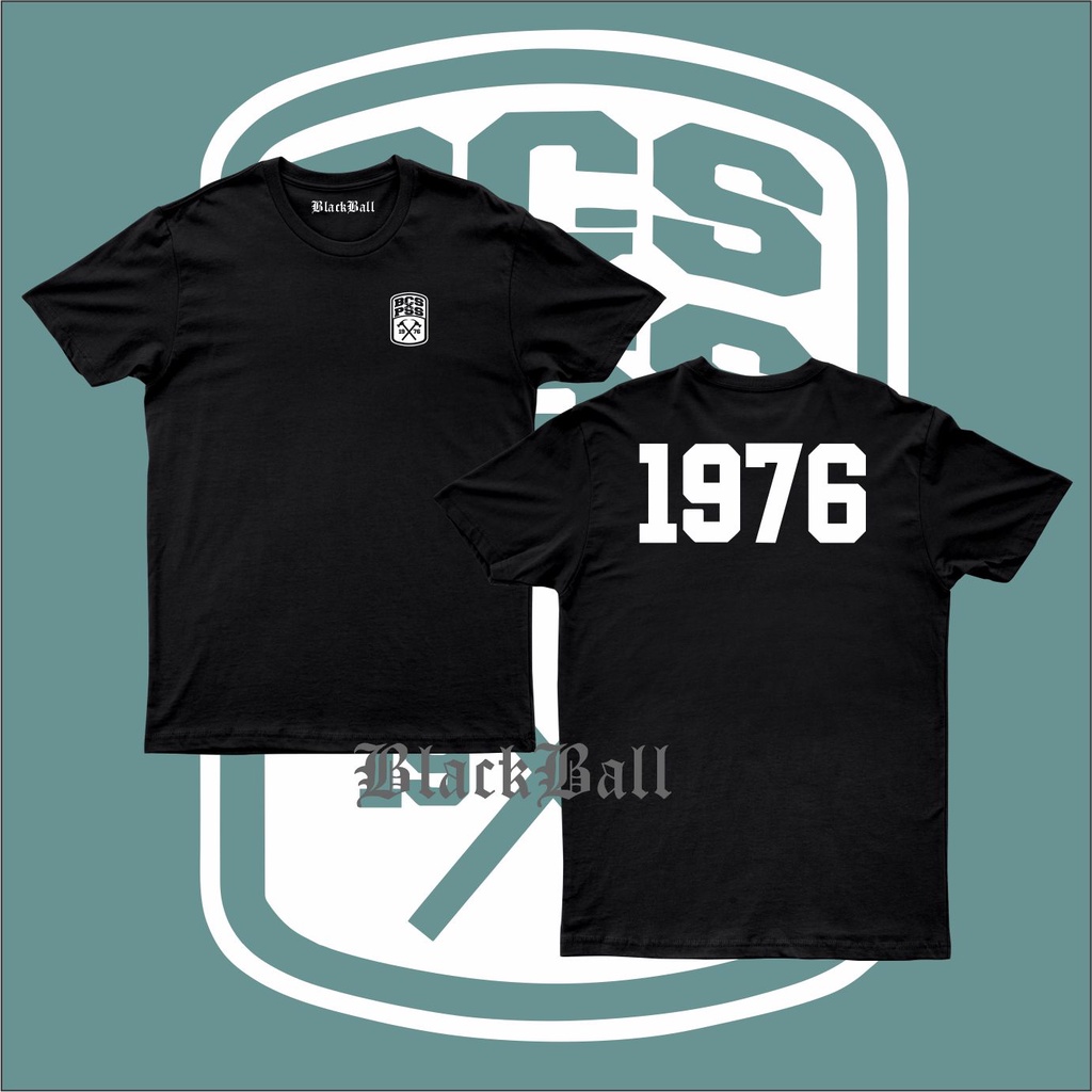 Kaos Pria Distro BCS X PSS 1976 COTTON COMBED 30S